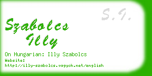 szabolcs illy business card
